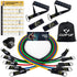 Resistance Bands Set with Yellow Handles, Exercise/Workout/Fitness Bands with Door Anchor, Legs Ankle Straps for Resistance Trai