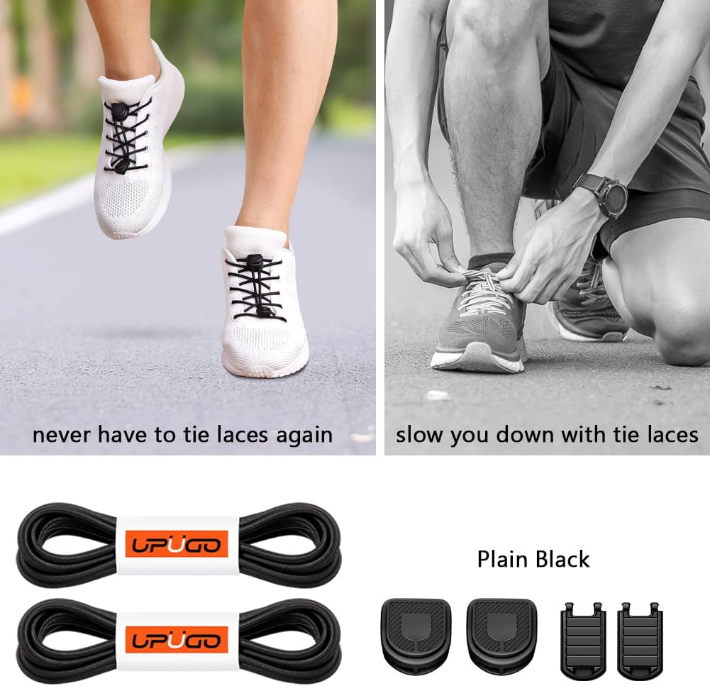 Elastic Shoe Laces, No Tie Shoe Laces for All Ages, One Size Fit All | Comfortable for Men, Women, Seniors