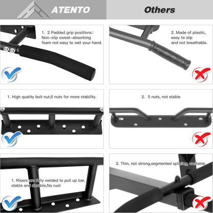 Pull up Bar, Chin up Bars Ceiling Mount, Workout for Home Gym, Beam, Crossfit -