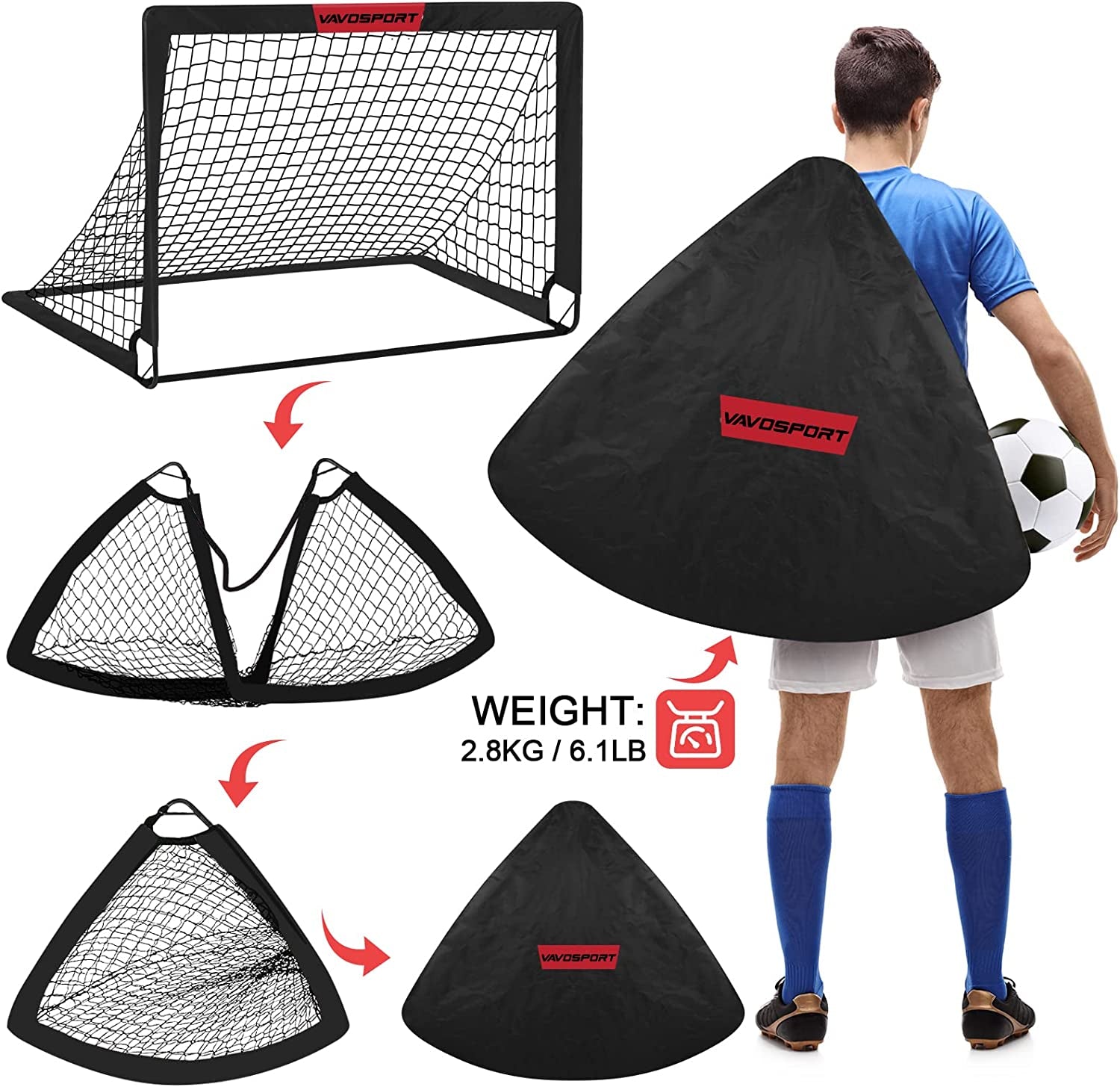 Kids Soccer Goals for Backyard Set - 2 of 4&