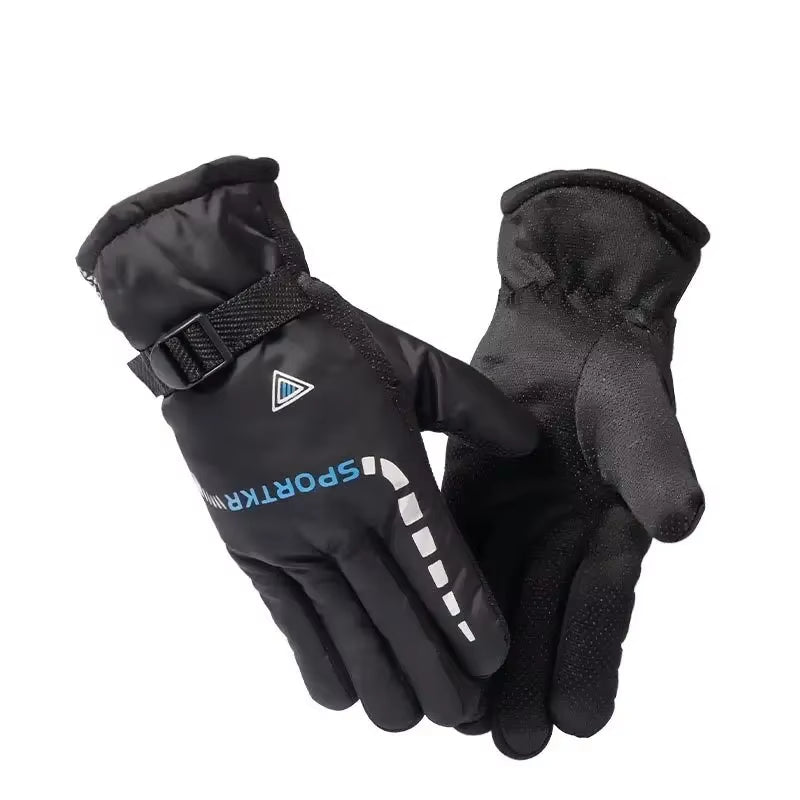 Winter Warm Gloves Outdoor Ski Motorcycle Men Waterproof Winter Cycling Gloves Windproof Bicycle Riding Motorcycle Warm Gloves