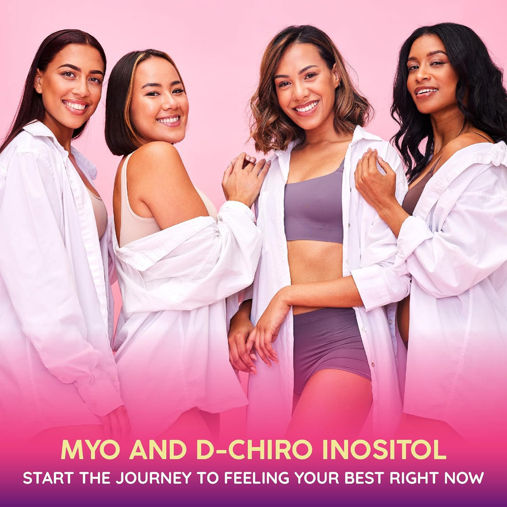 Myo and D-Chiro Inositol Capsules for Women | with Berberine, Ashwagandha, Maca, Chasteberry & 6 More | Cycle Regularity, Body Management | Vegan, Non-Gmo - 90 Capsules