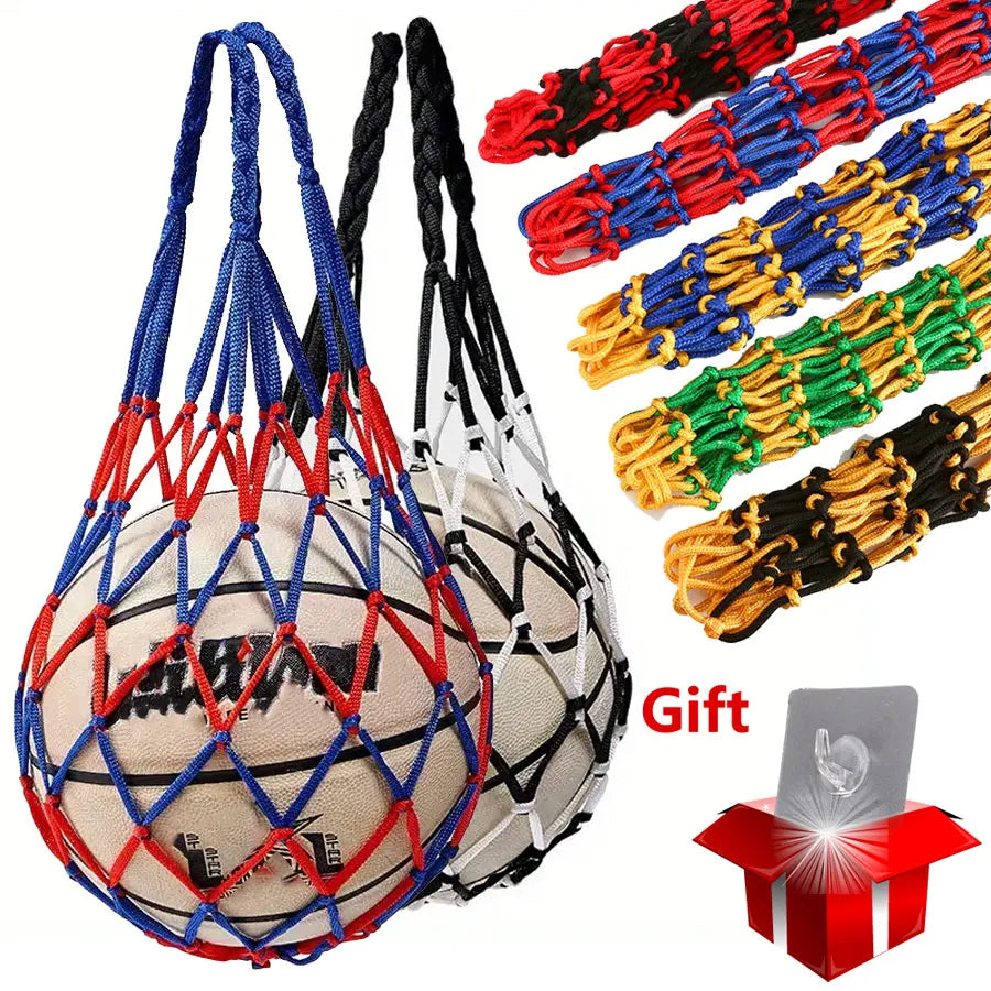Basketball Net Bag Thick Woven Net Basketball Storage Durable Nylon Training Net Bag for All Kinds of Balls ﻿