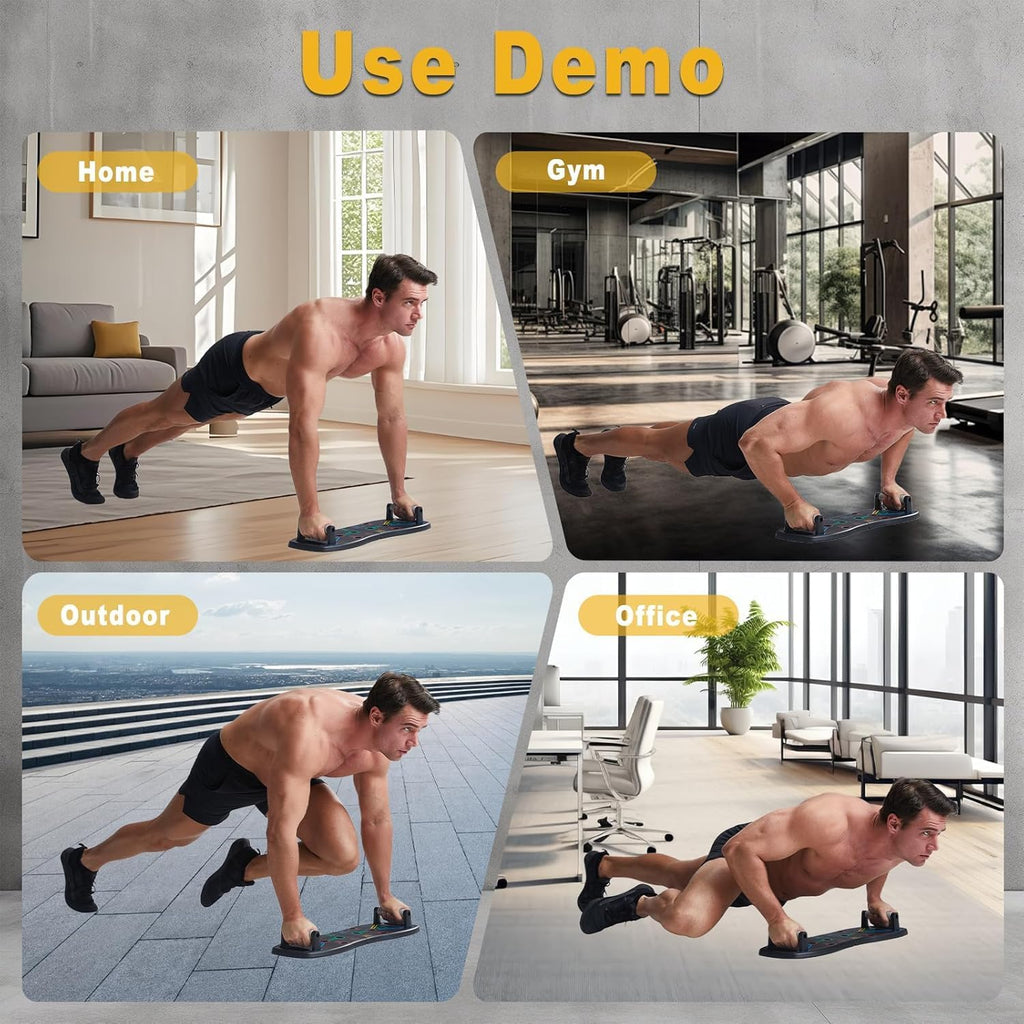 Push up Board, Portable Pushup Board for Men, Foldable Push up Bar | Multifunctional Pushup Handles for Floor, Strength Training Equipment for Home Gym, Suitable for Beginners and Teenagers