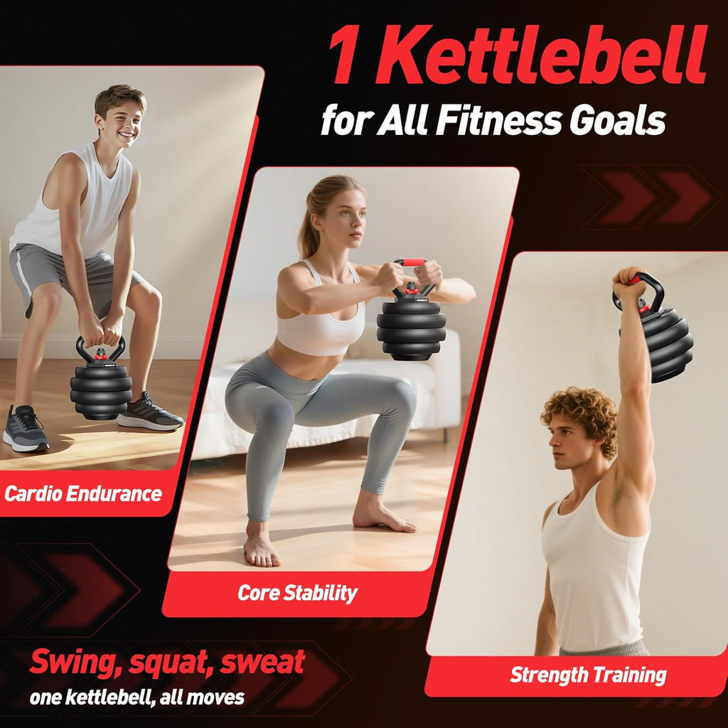 Adjustable Dumbbell Set,20/35/45/55/70/90Lbs Free Weights Set with Upgraded Nut, 5 in 1 Weight Set Used as Kettlebells, Barbell, Push up Stand, Fitness Exercise for Home Gym Suitable Men/Women