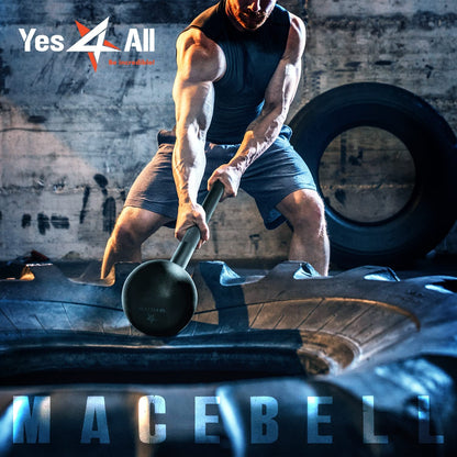 Steel Mace Bell for Strength Training, Support Full Body, Muscles, Shoulder, Grips &amp; Forearms Workouts, Stretching 5, 7, 10, 15, 20, 25, 30 LB for Woman &amp; Man