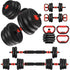 Adjustable Dumbbells,30Lbs Free Weight Set with Connector, 4 In1 Dumbbells Set Used as Barbell/Kettlebells/Push up Stand, Fitnes