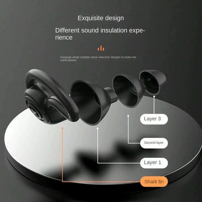 HUAK 3 Layer Silicone Ear Plugs for Noise Reduction Reusable Ear Plugs for Sleeping, Swimming, Studying, Concerts, Noise Hearing