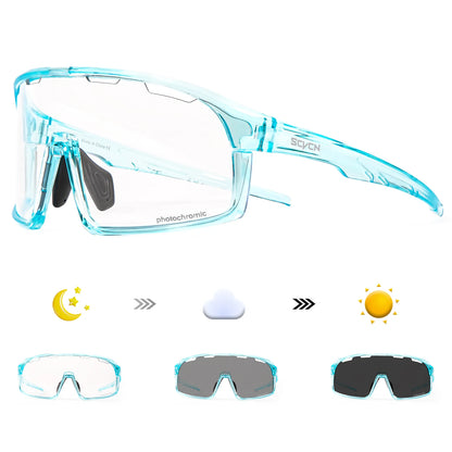 Photochromic Cycling Glasses Outdoor Sports Running Sunglasses Women UV400 Bicycle Goggles Men MBT Cycling Sunglasses
