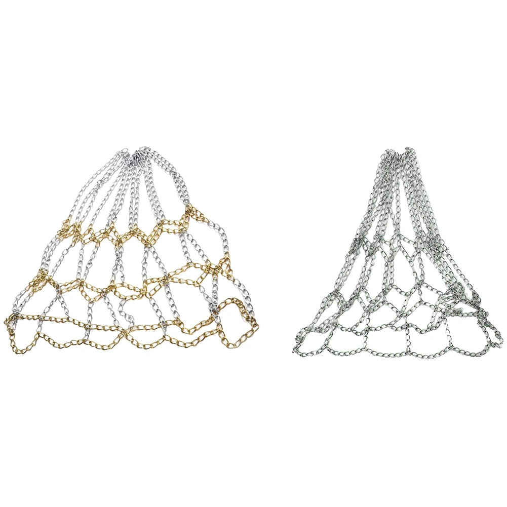 Durable Basketball Target Net Rustproof Galvanized Iron Chain Net Metal Chain Basketball Net for Basketball Hoop