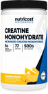 Creatine Monohydrate Powder (Pineapple Mango, 500 Gram) - Micronized Creatine Supplement - Vegan, Non-Gmo, Gluten Free