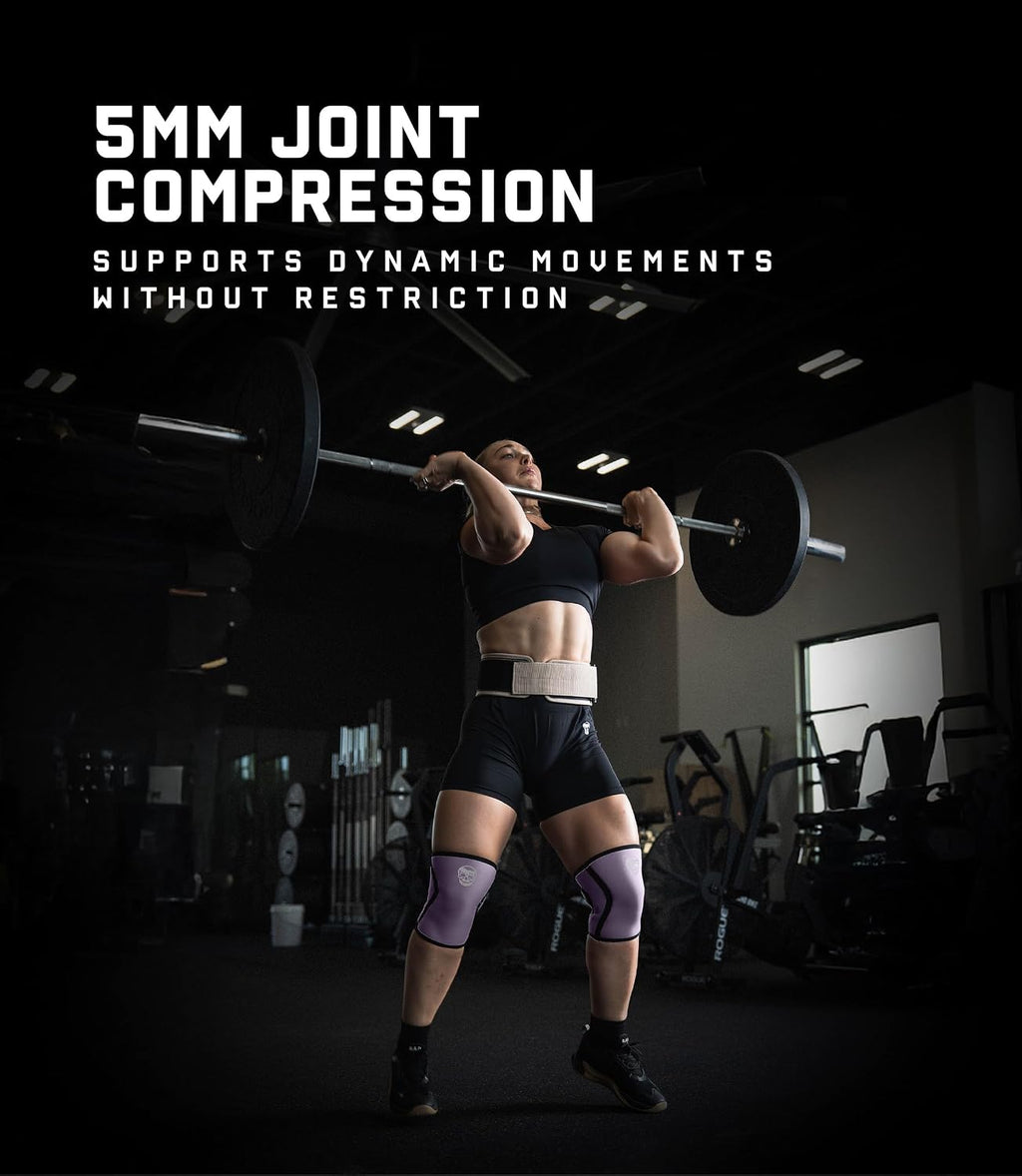 5MM Knee Sleeves for Weightlifting, Squats, Powerlifting, and Functional Training – Compression Knee Support for Men & Women – Joint Protection & Recovery – Pair