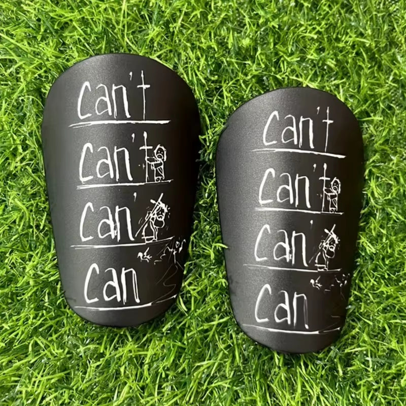 1 Pair Mini Football Shin Pad Wear-Resistant Shock Absorbing Leg Protector Lightweight Portable Soccer Training Shank Board