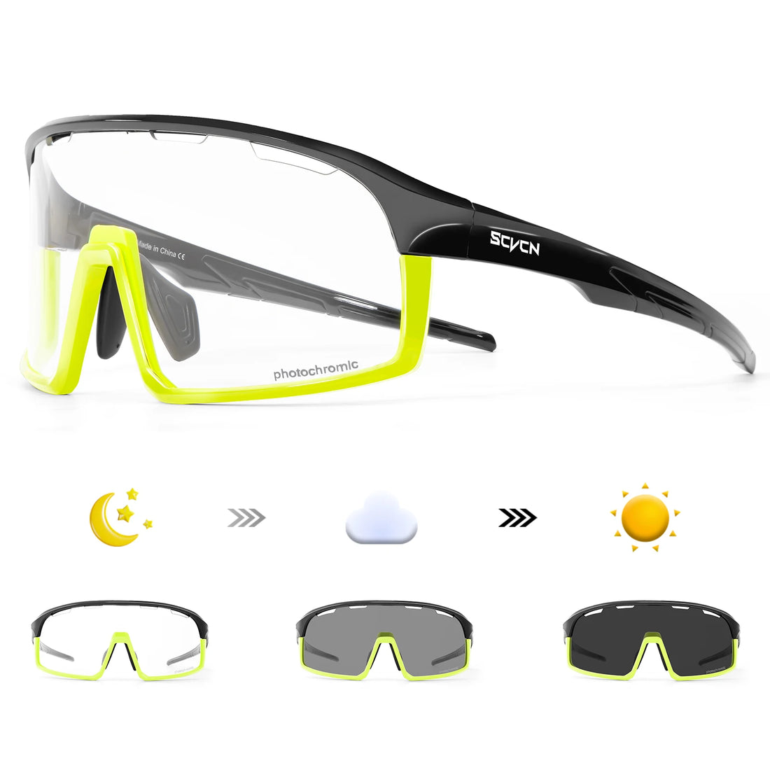 Photochromic Cycling Glasses Outdoor Sports Running Sunglasses Women UV400 Bicycle Goggles Men MBT Cycling Sunglasses