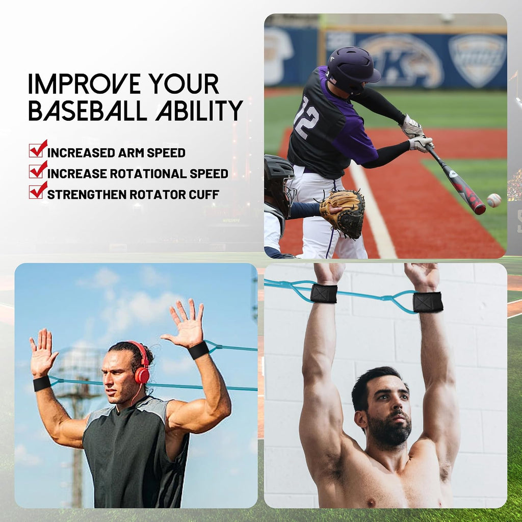 Baseball Softball Resistance Training Bands, Arm Strength, Pitching and Conditioning Equipment for Kids