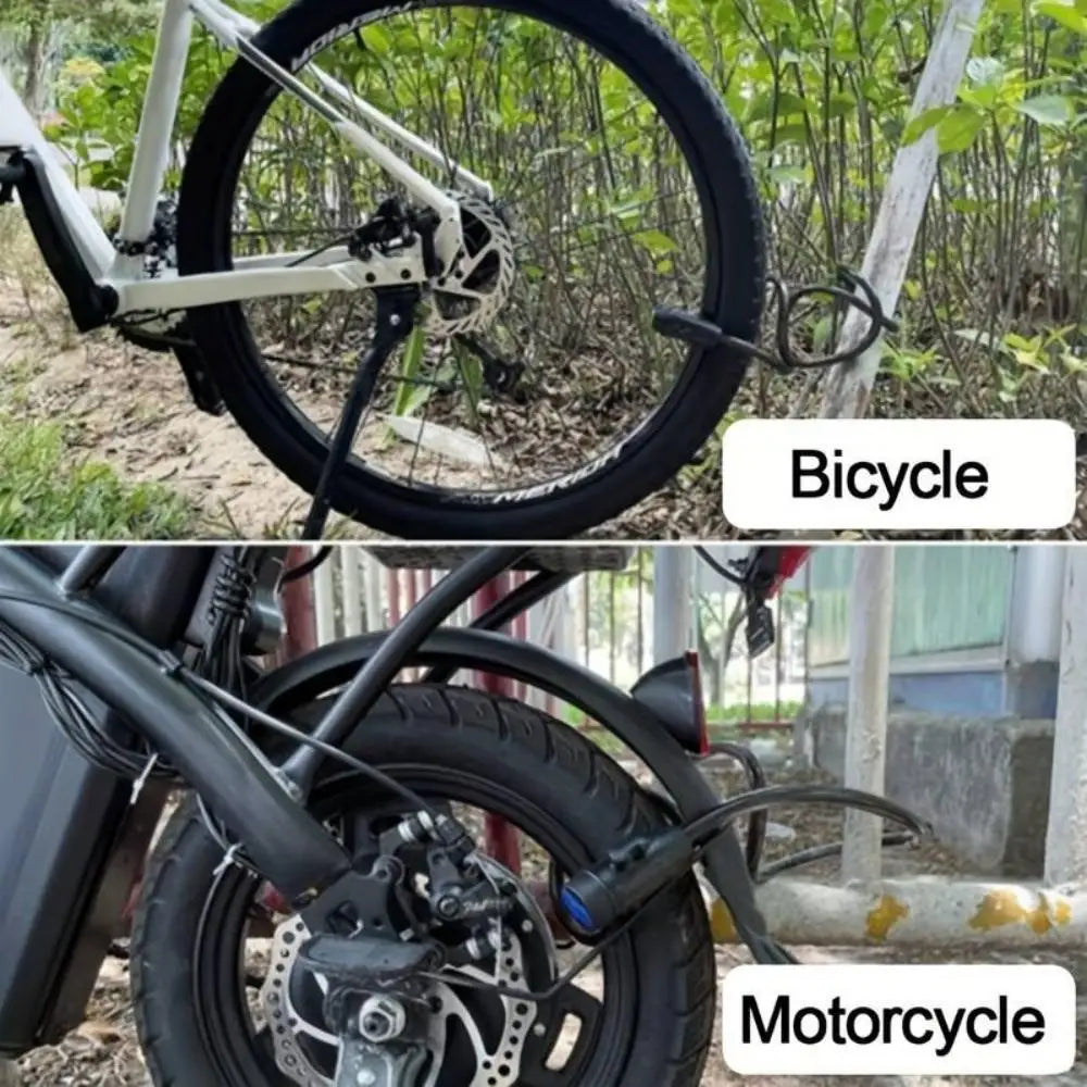 DOMEN Bicycle Anti-Theft Chain Lock Bike Portable Metal Steel with 2Keys Safety Lock Motorcycle Bike Lock Bicycle Accessories