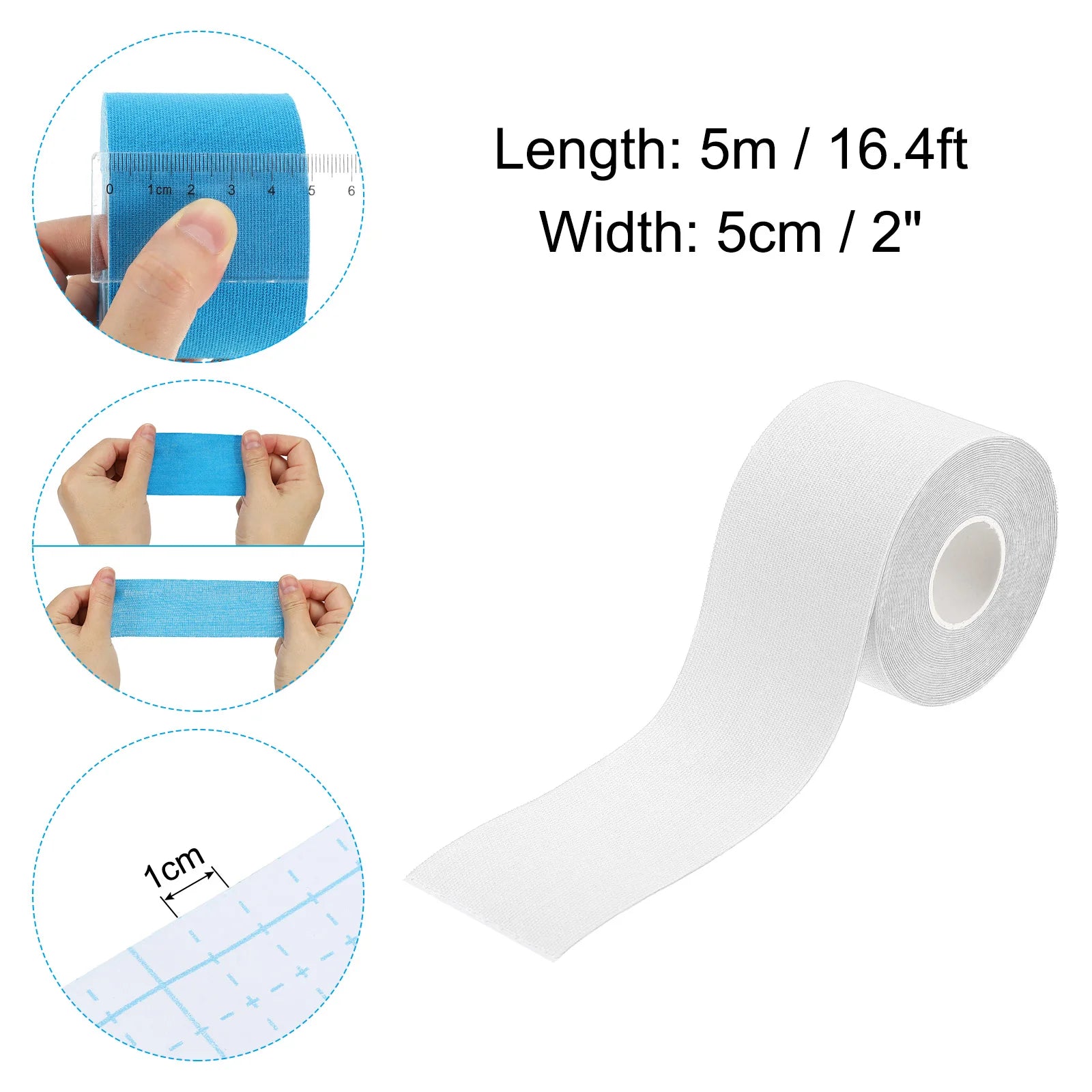 5Cm Aerial Hoop Tape Athletic Tape Adhesive Non-Slip Grip Tape Yoga Rig Sport Tape for Wrapping Exercises Gymnastics 16.4Ft