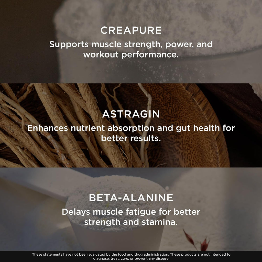 Genius Creatine Powder, Sour Apple, 25 Servings | Ultra-Pure Creatine Monohydrate with Beta-Alanine and Nootropics for Strength, Muscle and Performance Support