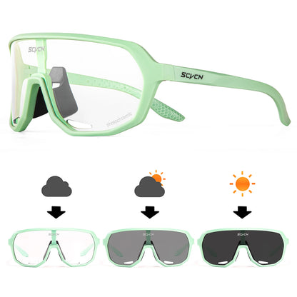 Photochromic Cycling Glasses UV400 Cycling Sunglasses Outdoor Bicycle Sunglasses Bike Goggles Sports MTB Ride Eyewear