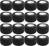 Self Adhesive Bandage Wrap,1 Inch Black Cohesive Bandages, Vet Wrap |  5 Yards 16 Pack Elastic Flexible Tattoo Sports Tape Bulk for First Aid Supplies