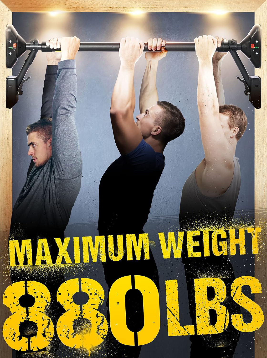 Pull up Bar/Chin up Bar Upper Body Workout Bar, Super Load-Bearing: Dual Security Locking, Two-Way Support