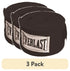 (3 Pack)  108" Boxing Hand Wraps – Black, Poly-Cotton, Adjustable Strap, 2-Pack