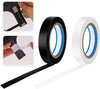 2 Rolls Grip Finishing Tape, 0.39 Inch × 11 Yards PVC Tennis Badminton Racquet Grip Tape Tennis Racket Wrap Grip Accessories Vinyl Extra Raquet Finishing Grip Sticky Seal for Tennis Badminton