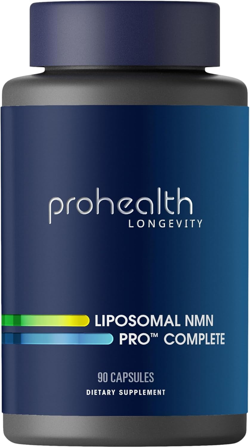Liposomal NMN Pro Complete (90 Capsules) - Liposomal Uthever NMN, Trans-Resveratrol, TMG