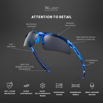 Kids Sports Sunglasses for Boys Girls Age 3-10 Baseball Softball Cycling Children Sun Glasses UV400