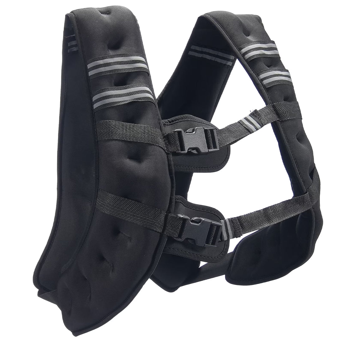 Weighted Vest, 30 Lbs Adjustable with Safety Reflective Stripes, Secure Buckle Closure, Ideal for Men and Women, Enhances Workouts Including Strength Training, Running, and Fitness Activities
