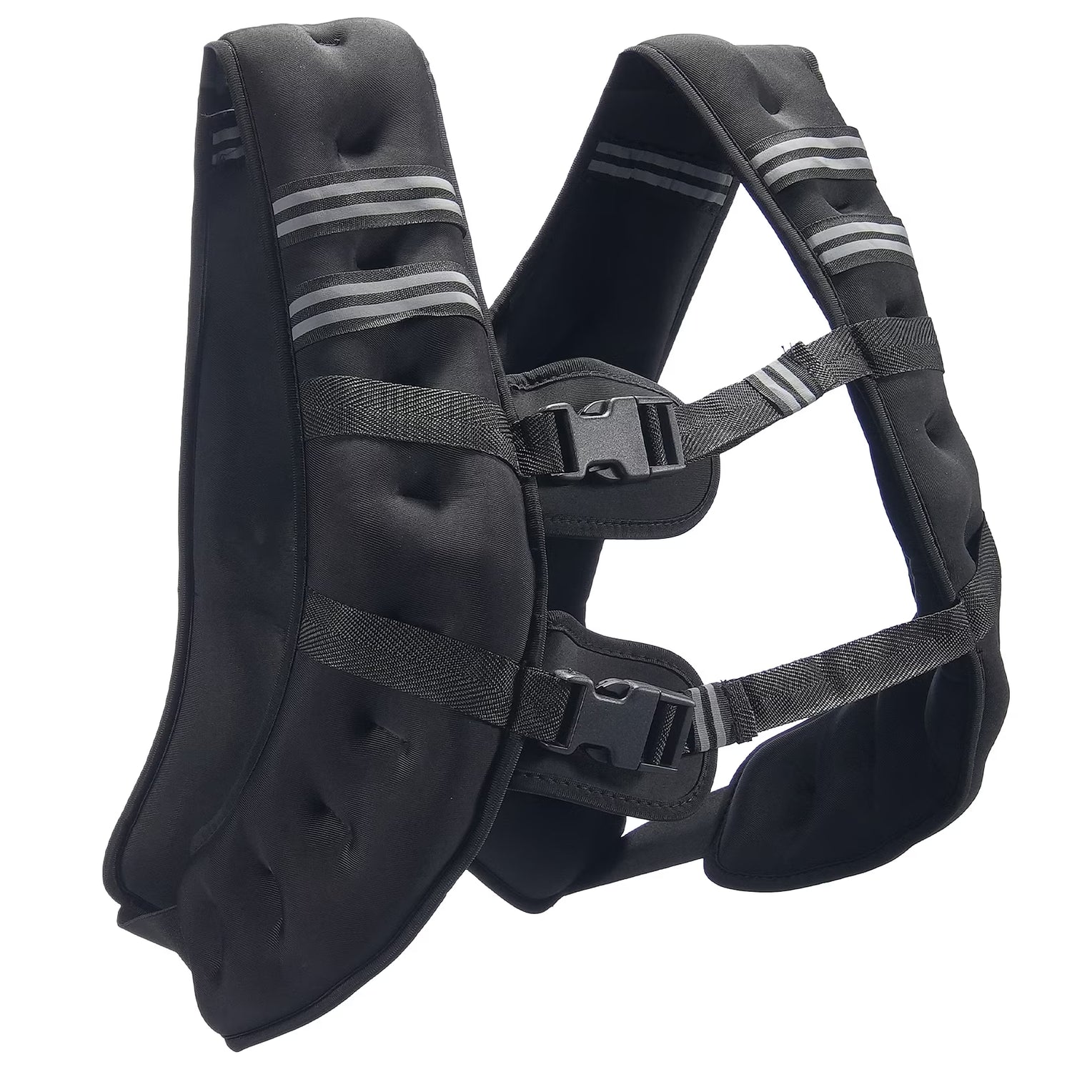 Weighted Vest, 30 Lbs Adjustable with Safety Reflective Stripes, Secure Buckle Closure, Ideal for Men and Women, Enhances Workouts Including Strength Training, Running, and Fitness Activities
