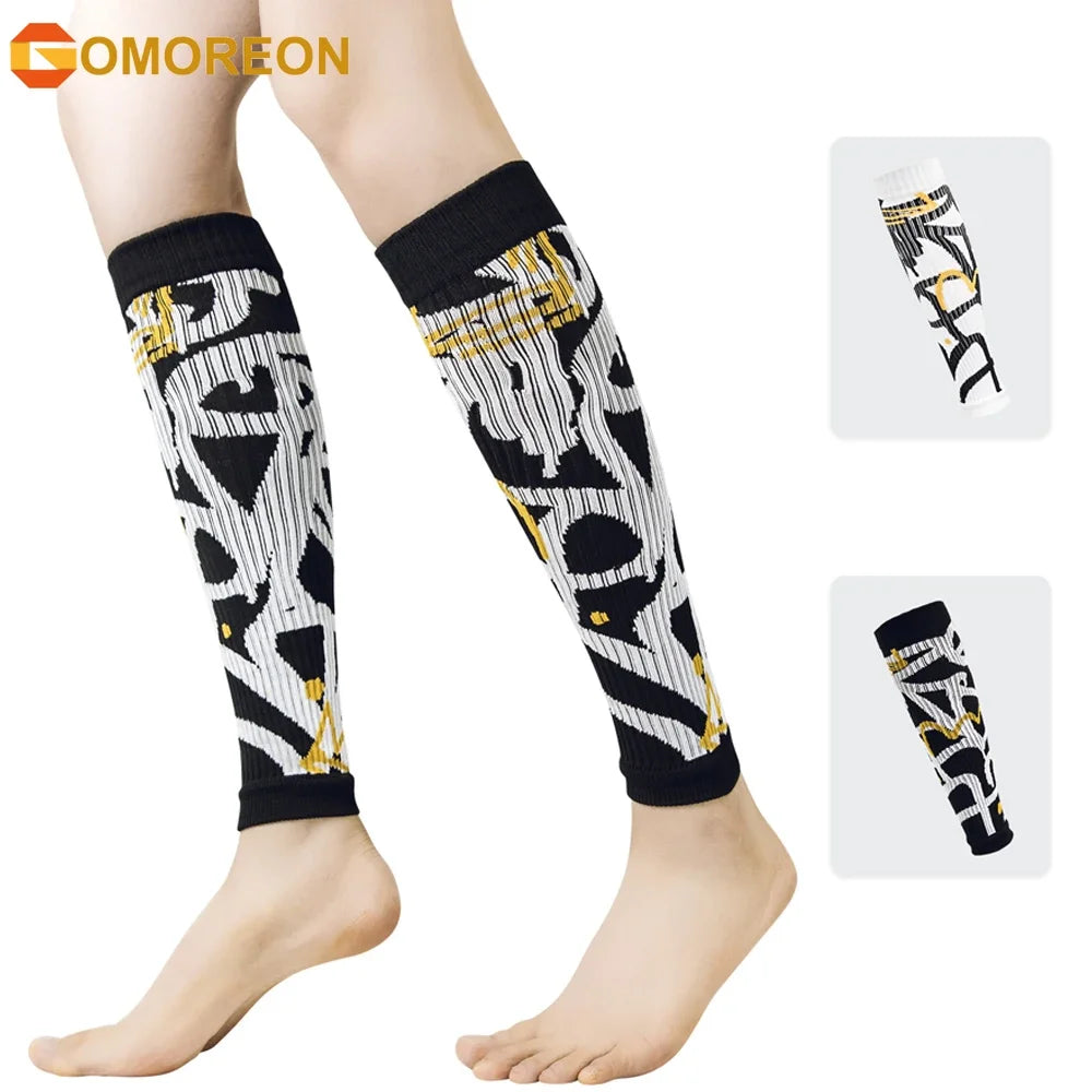 1Pair Compression Calf Sleeves Sports Leg Compression Sock Runners Shin Splint Varicose Vein Calf Pain Relief