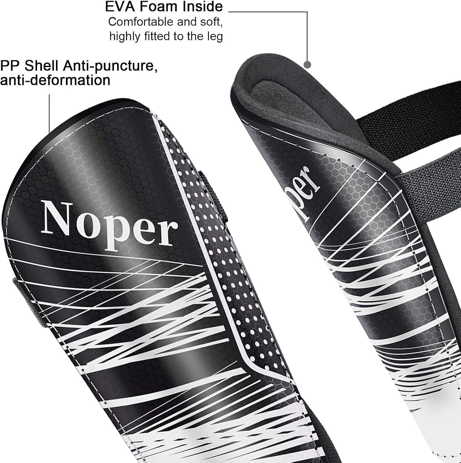 Soccer Shin Guards for Kids Youth, Shin Guard and Shin Guard Sleeves for Boys and Girls