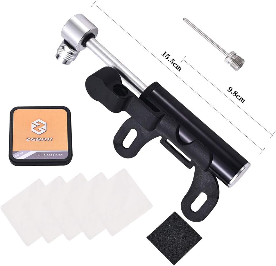 Multi-Function Bike Bicycle Cycling Mechanic Repair Tool Kits with 16-In-1, Bicycle Saddle Bag, Mini Bike Pump 120 PSI & Glue-Less Puncture Kit, Mechanic Portable Tools Bag with All in One