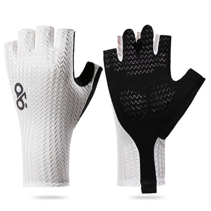 Summer Breathable Half Finger Cycling Gloves Ultralight Road Bike Gloves Anti-Slip Silicone Pad Cooling Sport Gear