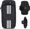 Phone Holder for Running Armband Cell Phone Holder Iphone 17 16 15 14 13 12 11 Pro Max Xs 16E Xr X plus Galaxy Ultra Note Carrier Bag,Gym Workout Exercise Sports Arm Bands Sleeve Pouch Black