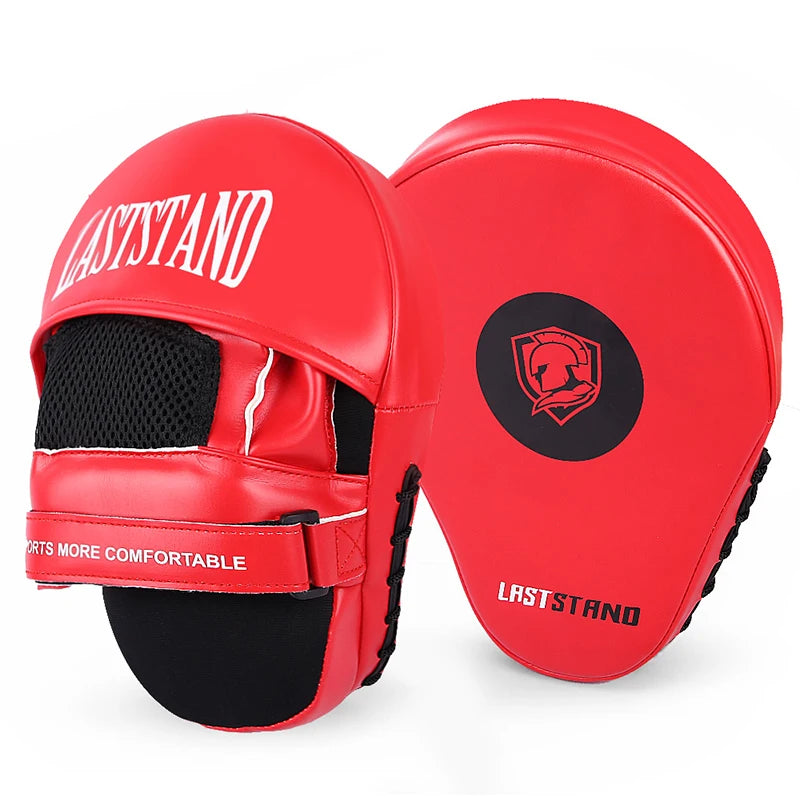 Sports Punching Mitts for Men, Women, &amp; Kids, Leather Focus Mitts for Martial Arts &amp; Boxing Training, Curved Punch Mitts for Kar