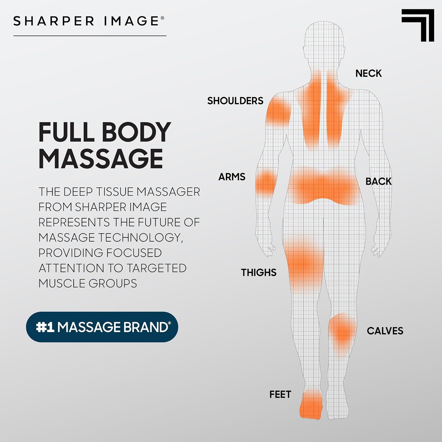 Powerboost Deep Tissue Percussion Massage Gun [2026 Version] - Handheld Massager| 6 Speeds| 5 Attachments| Carrying Case| Full Body Muscle Recovery & Pain Relief| Gift for Men & Women