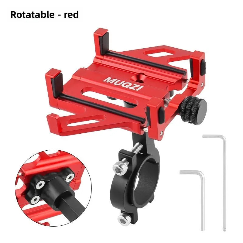 Bike Phone Mount Universal Motorcycle Handlebar Mount Cell Phone Holder 360° Rotation for 4.5-7 Inch Smartphone