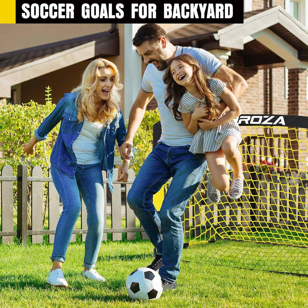 Soccer Goal, Kids Soccer Goals for Backyard Set, Pop up Soccer Net | 2 Pack Portable Soccer Nets with Soccer Ball, Cones, Training Equipment for Youth Toddler Indoor Outdoor Sports Games