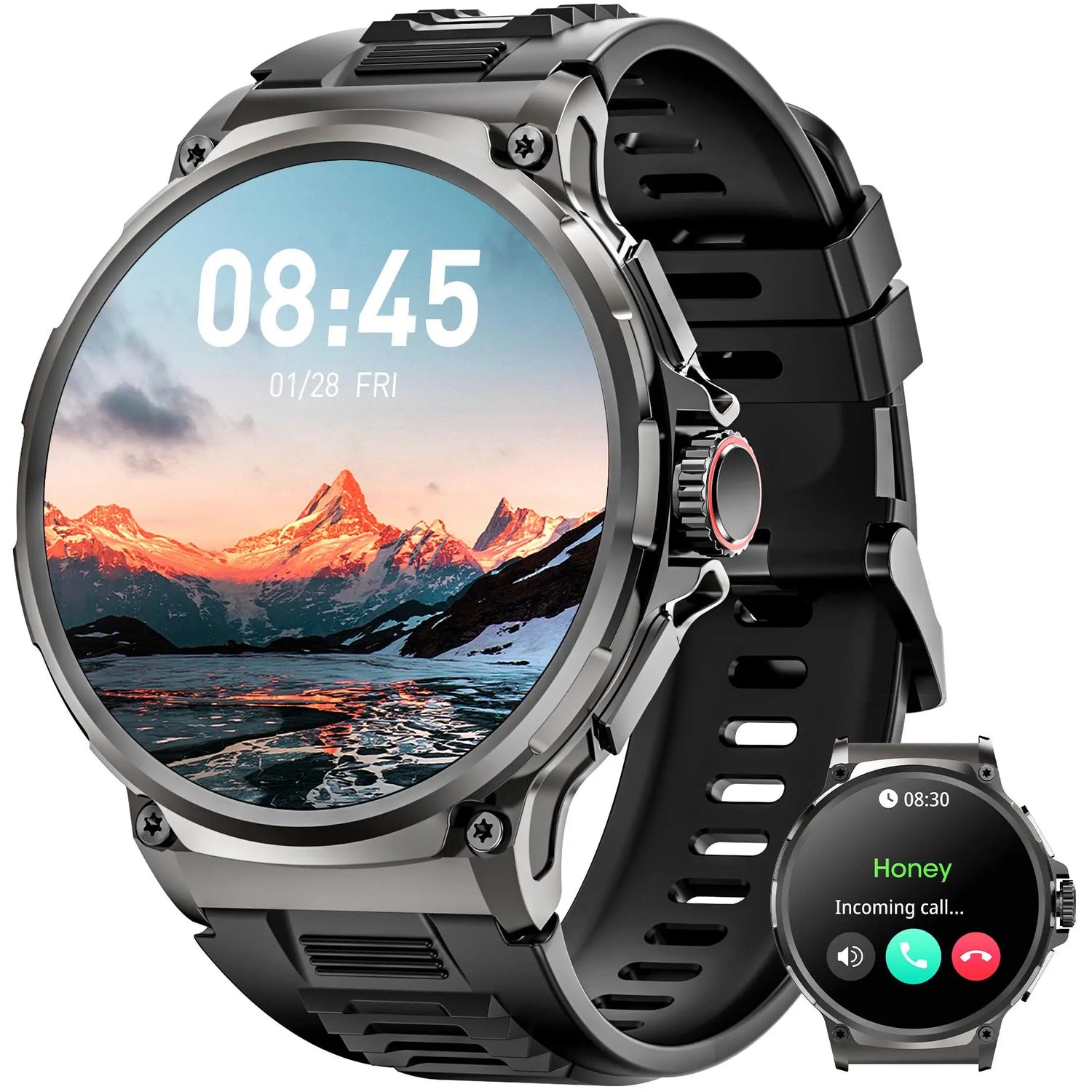 Multifunctional Smart Watch, Smartwatch with Calls, Fashion Digital Watch with Answer/Make Calls &amp; 100+ Sport Modes, Waterproof Sports Watch for Women &amp; Men