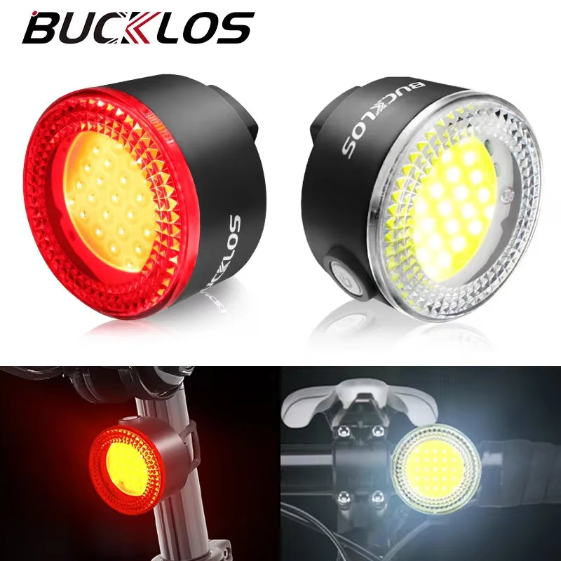 Bike Light COB Front Rear Bicycle Lights LED Rechargeable Mountain Road Bicycle Lamp MTB Tail Light Cycling Flashlight