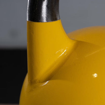 8 KG Competition Kettlebell, Color-Coded Yellow, 35Mm Handle