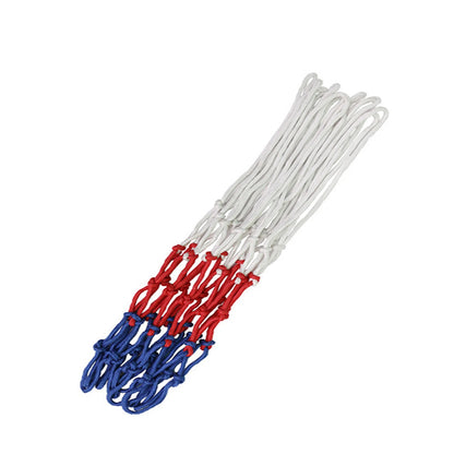 1-3X Standard Basketball Net Durable Polypropylene Fiber Outdoor Sports Basketball Tri-Color Basketball Net Mesh Replacement