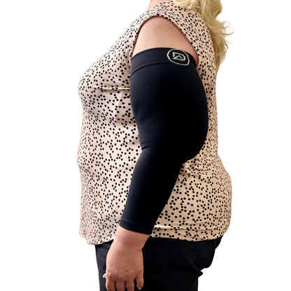 Plus Size Arm Compression Sleeves 20–30 Mmhg