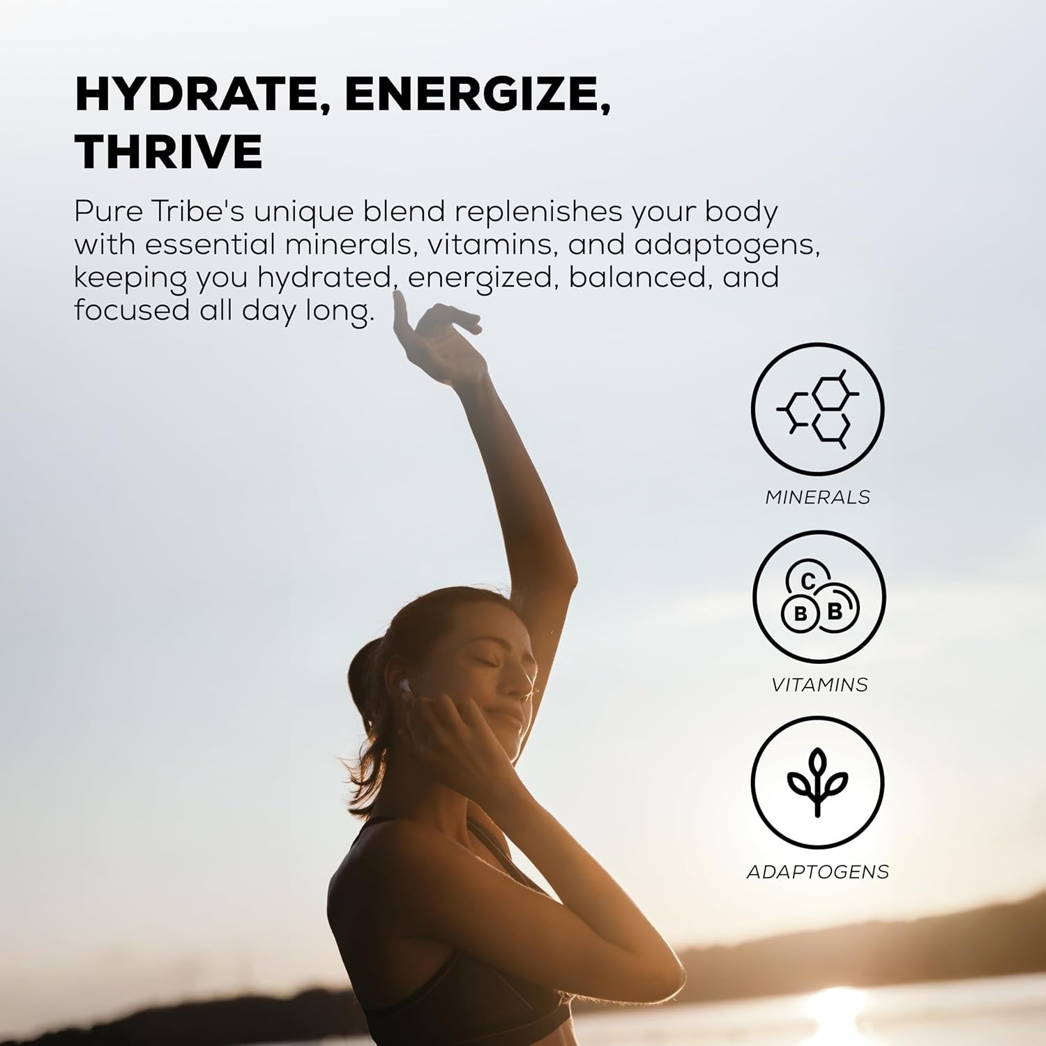Instant Hydration Electrolytes Powder Packets with Magnesium & Salt – Zero Sugar Hydration Packets with 6 B Vitamins & Adaptogens – Passion Fruit Electrolyte Drink Mix – 30 Servings