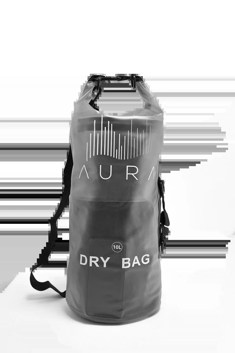 Aura Semi-Transparent Dry Bag and Backpack - Waterproof Dry Bag for Kayaking, Swimming, Beach, Rafting - Dry Storage Bag - White - 20L