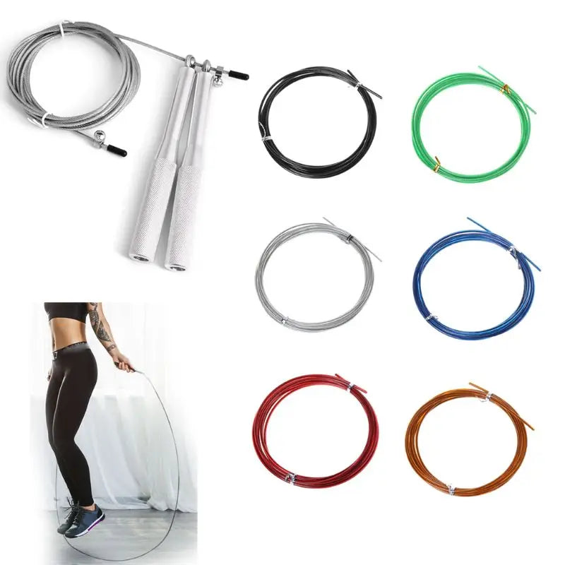 3M Crossfit Replaceable Steel Wire Cable Speed Jump Ropes Skipping Spare Rope