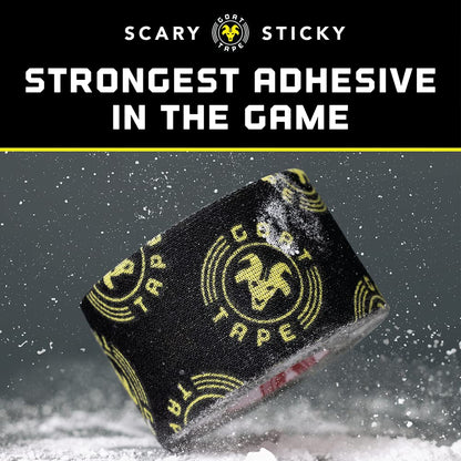 Scary Sticky Premium Athletic Tape, Ultra-Sticky Thumb, Finger &amp; Wrist Tape for Weightlifting, Hook Grip &amp; Cross Workout, Cotton, Latex-Free, 10 Yards, White &amp; Black, 1 Roll