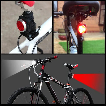 Bicycle Headlight Tail Light Outdoor Night Lights Warning Lights Usb Rechargeable Led Waterproof Bike Light